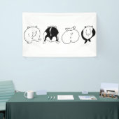 ハムスターお尻 横断幕 (トレードショー)