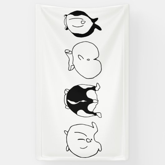 ハムスターお尻 横断幕 (縦)