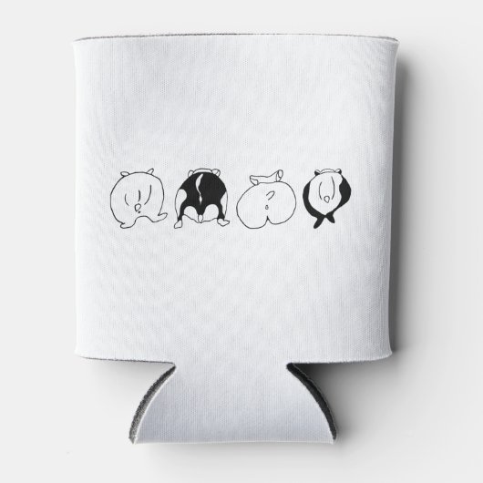 ハムスターお尻 缶クーラー (正面)