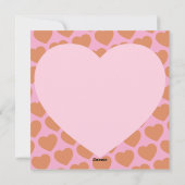 ハムスターがキスするバレンタインデーのハートのラブカード シーズンカード (裏面)