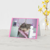 ハムスターが元気になる カード (黄色い花)