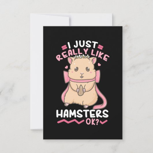 ハムスターが大好き 出欠カード (正面)