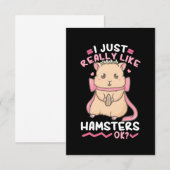 ハムスターが大好き 出欠カード (正面/裏面)