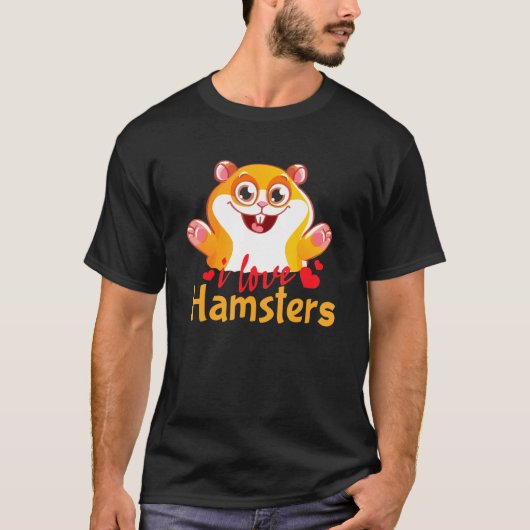 ハムスターが大好き Tシャツ (正面)