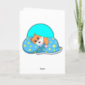 ハムスターが寝ているときに毛布で寝る.PNG カード (裏面)