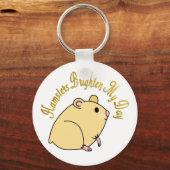 ハムスターが私の日を明るくする キーホルダー (正面)