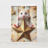 ハムスターが金星に揺れる可愛いすべての行事 カード (正面)