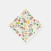 ハムスターとその菓子 スタンダードカクテルナプキン (角)