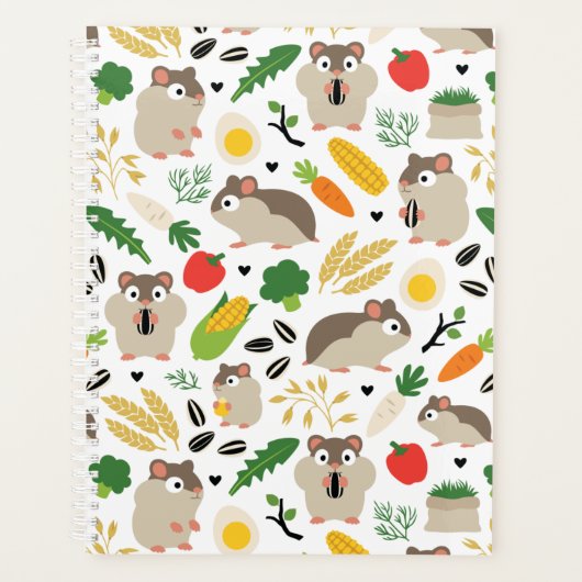 ハムスターとその菓子 プランナー手帳 (正面)