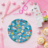ハムスターとその菓子 ペーパープレート (パーティー)
