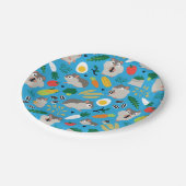 ハムスターとその菓子 ペーパープレート (アングル)