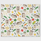 ハムスターとその菓子 ラッピングペーパー (フラット)