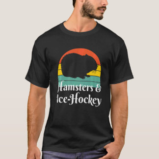 ハムスターとアイスホッケー Tシャツ