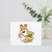 ハムスターとバッグ.PNG ポストカード (スタンド正面)