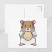 ハムスターとビスケット ポストカード (正面/裏面)