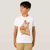 ハムスターとマフィン Tシャツ (正面フル)