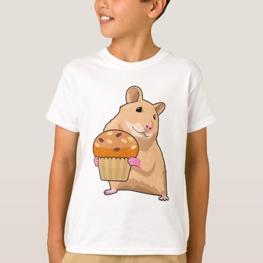 ハムスターとマフィン Tシャツ (正面)