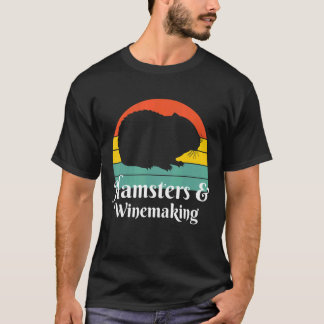 ハムスターとワイン作り Tシャツ