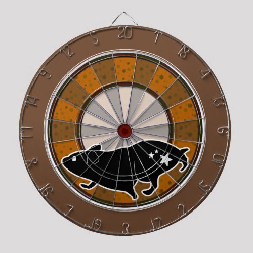 ハムスターと回し車 ダーツボード