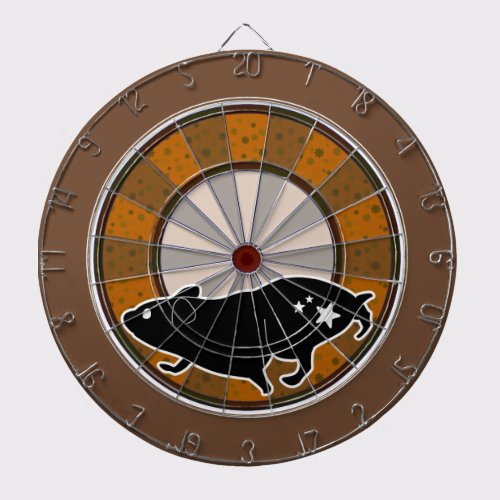 ハムスターと回し車 ダーツボード