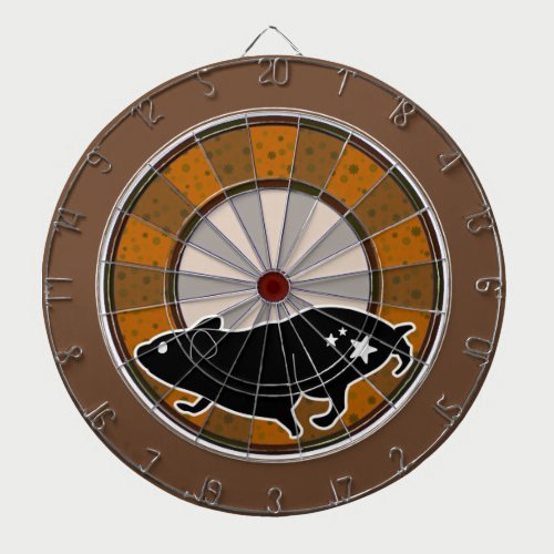 ハムスターと回し車 ダーツボード