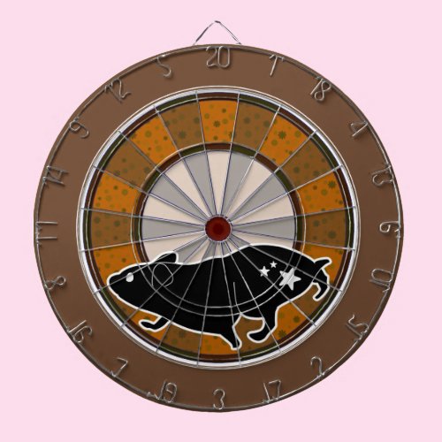 ハムスターと回し車 ダーツボード