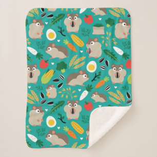 ハムスターと彼らのおやつ シェルパブランケット