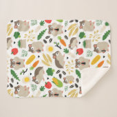 ハムスターと彼らのおやつ シェルパブランケット (正面(横))