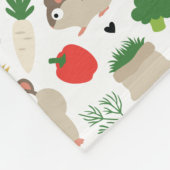 ハムスターと彼らのおやつ フリースブランケット (角)