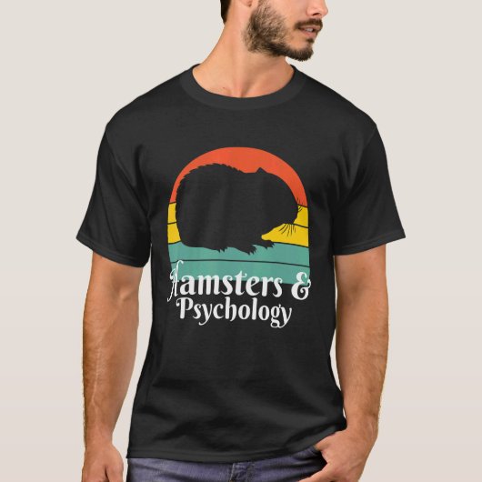 ハムスターと心理学 Tシャツ (正面)