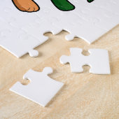 ハムスターと花バラ ジグソーパズル (側面)