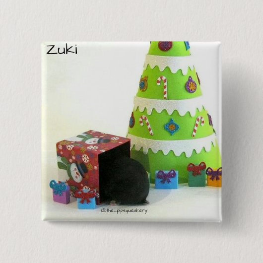 ハムスターのお尻! 缶バッジ (正面)