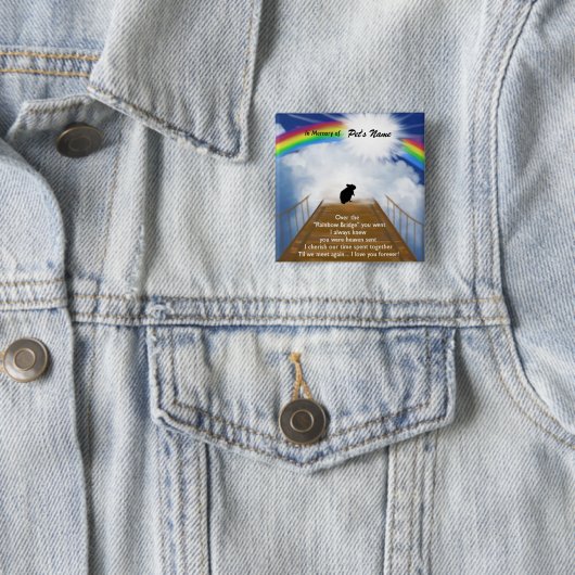 ハムスターのための虹橋記念の詩 缶バッジ (インサイチュ)