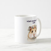 ハムスターのカスタムメッセージ コーヒーマグカップ (正面右)