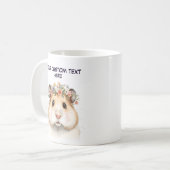 ハムスターのカスタムメッセージ コーヒーマグカップ (正面左)