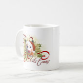 ハムスターのクリスマスのマグ コーヒーマグカップ (正面左)