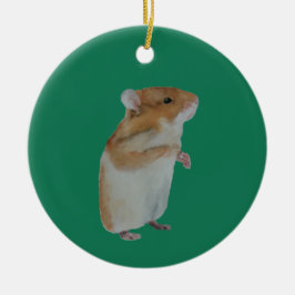 ハムスターのクリスマスオーナメント セラミックオーナメント