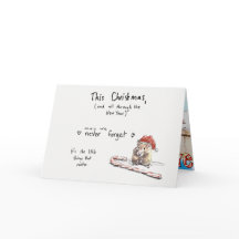 ハムスターのクリスマスカード