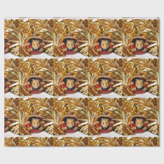 ハムスターのクリスマス ラッピングペーパー (フラット)