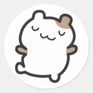 ハムスターのシール ラウンドシール