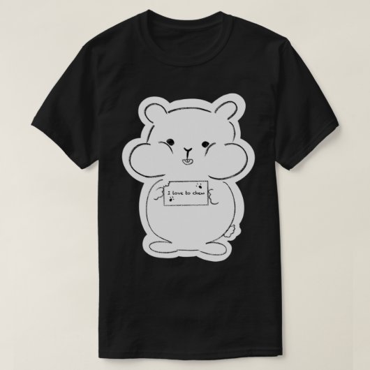 ハムスターのステッカー！ Tシャツ (デザイン正面)