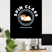 ハムスターのスピンクラス ポスター (ホームオフィス)