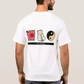 ハムスターのティーのタオ Tシャツ (裏面)
