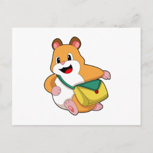 ハムスターのバッグ.PNG ポストカード