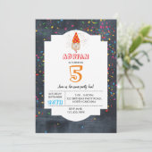 ハムスターのパーティー – 動物の誕生日パーティーボーイガール 招待状 (スタンド正面)