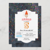 ハムスターのパーティー – 動物の誕生日パーティーボーイガール 招待状 (正面/裏面)