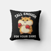 ハムスターのボクシング 膝まである背の高いTシャツ クッション (正面)