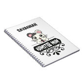 ハムスターのママのペット動物愛好家かわいい ノートブック (右側)