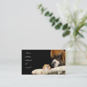 ハムスターの名刺を持つボクサー 名刺 (スタンド正面)