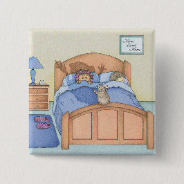 ハムスターの影 缶バッジ